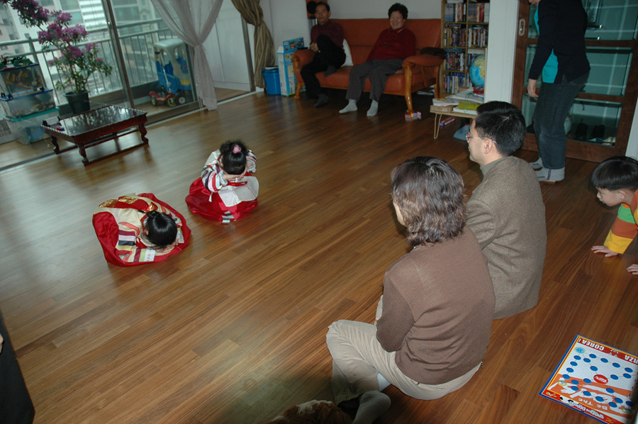 2005년 설날에 가족들