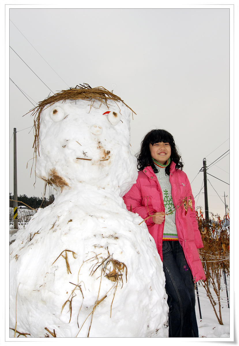 눈사람 완성snowman