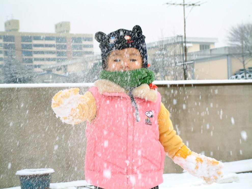 ...눈온날 옥상에서(충주)